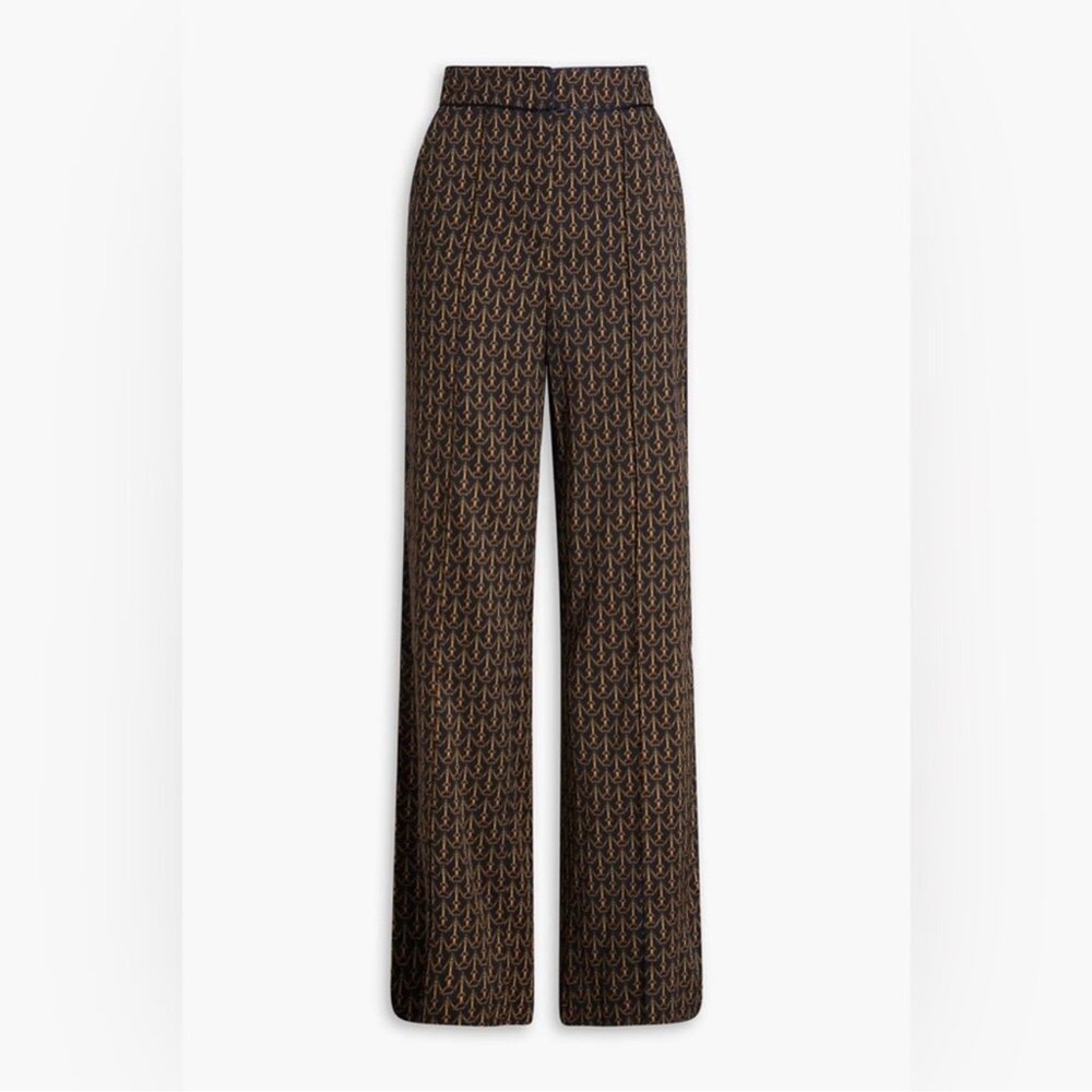 Veronica Beard Black and Gold Chain Link Print Pants. Worn twice.